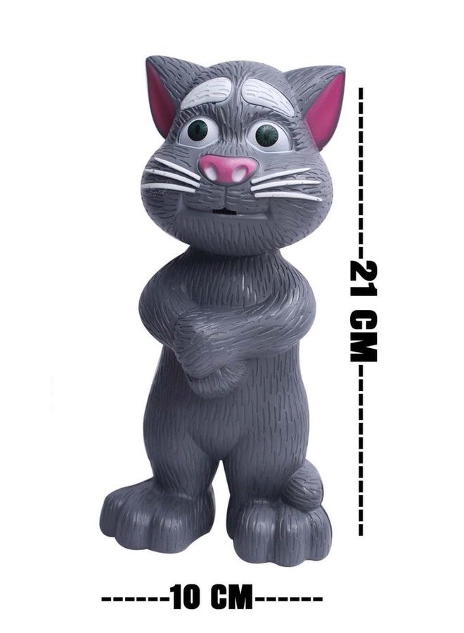 GLAN Talking Tom Cat Toy for Kids Story Telling and Singing Voice Recording Toy for Gifting Multicolour Pack of 1 - Image 2